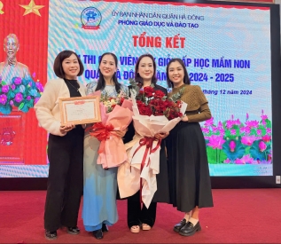 Chúc mừng cô Nguyễn Minh Thu đã đạt thành tích cao trong hội thi giáo viên giỏi cấp quận năm 2024 - 2025